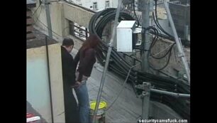 Spy Cam Catch Fucking on Roof Top